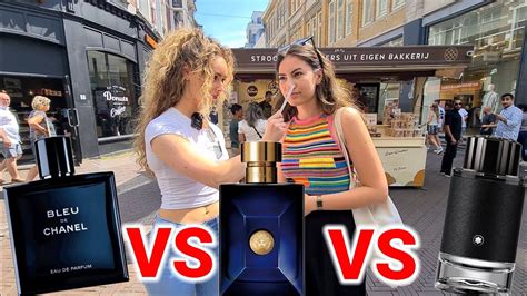 Women React to Versace Dylan Blue, Bleu de Chanel